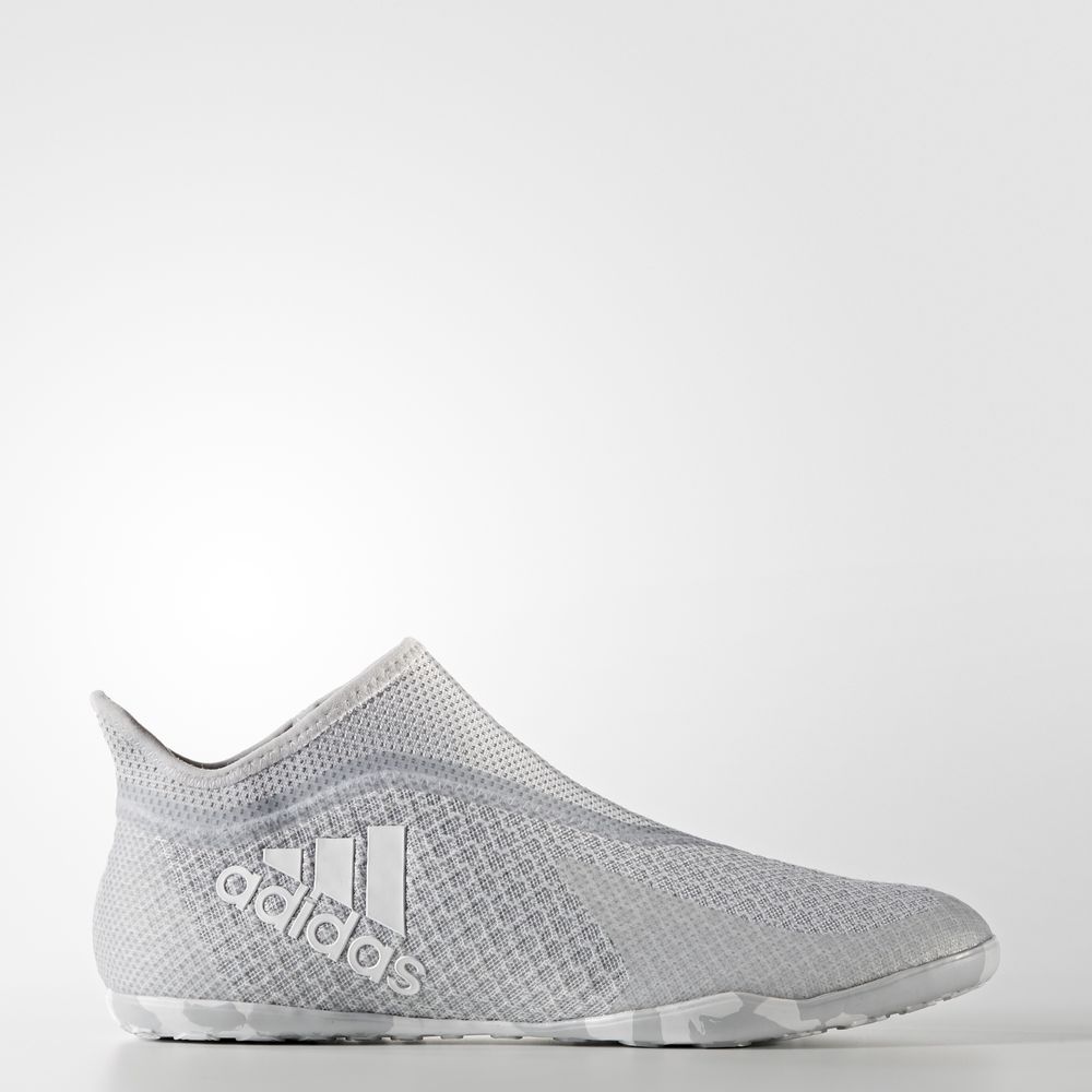 Adidas X Tango 17+ Purespeed Indoor - ποδοσφαιρικα παπουτσια ανδρικα - Γκρι/Ασπρα/Γκρι,Μέγεθος: EU 3